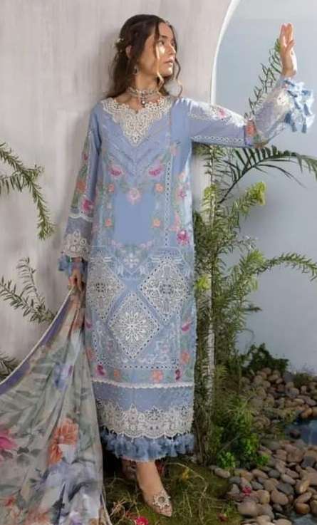 Arwa Awais Luxurious-Embroidered Lawn 2024 By Adan s Libas